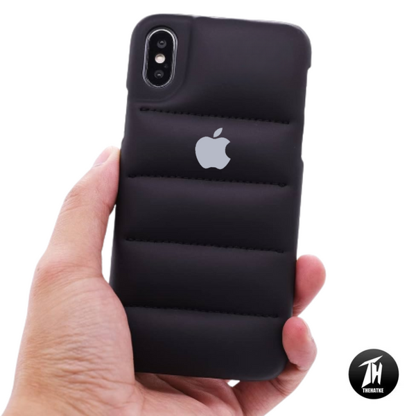 Black Puffon silicone case for Apple iPhone Xs Max - The Hatke
