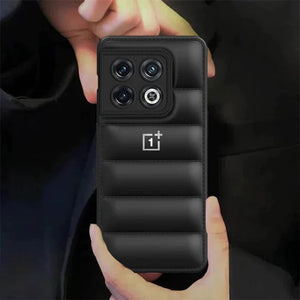 Black Puffon silicone case for Oneplus 10 Pro - The Hatke