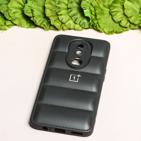 Black Puffon silicone case for Oneplus 6 - The Hatke