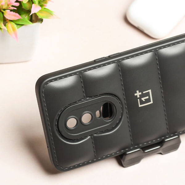 Black Puffon silicone case for Oneplus 6 - The Hatke