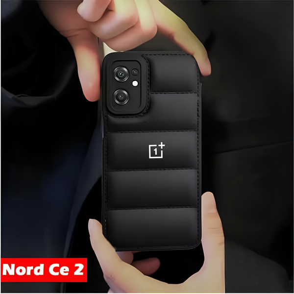 Black Puffon silicone case for Oneplus Nord CE 2 - The Hatke