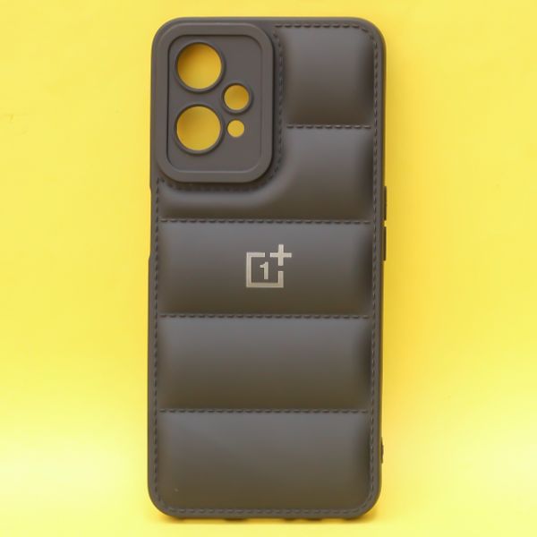 Black Puffon silicone case for Oneplus Nord CE 2 Lite - The Hatke