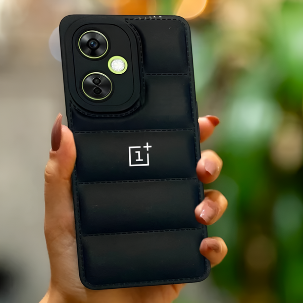 Black Puffon silicone case for Oneplus Nord CE 3 5g - The Hatke