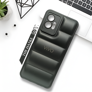 Black Puffon silicone case for Vivo T1 5g - The Hatke