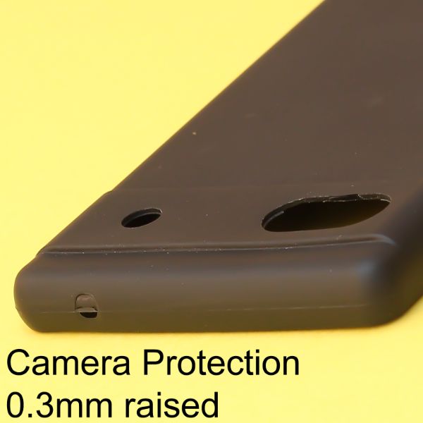 Black Silicon Case for Google Pixel 6A - The Hatke