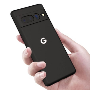 Black Silicon Case for Google Pixel 7 Pro - The Hatke