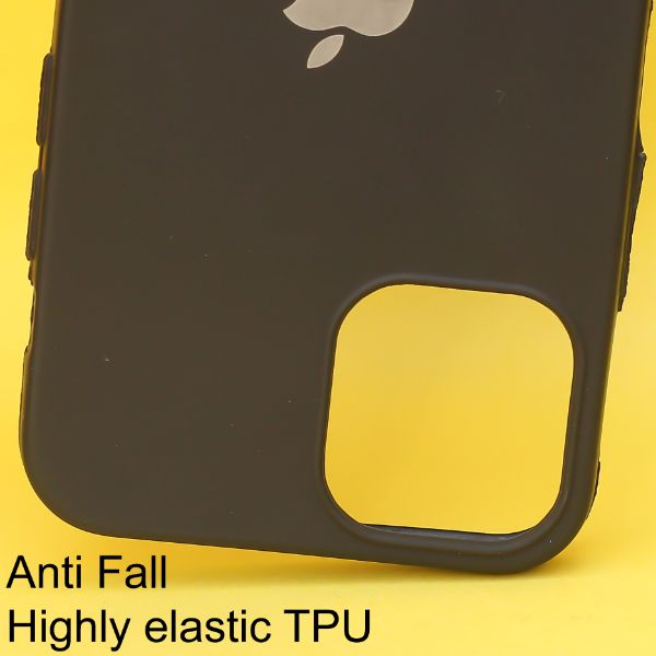 Black Silicone Case for Apple iphone 11 - The Hatke
