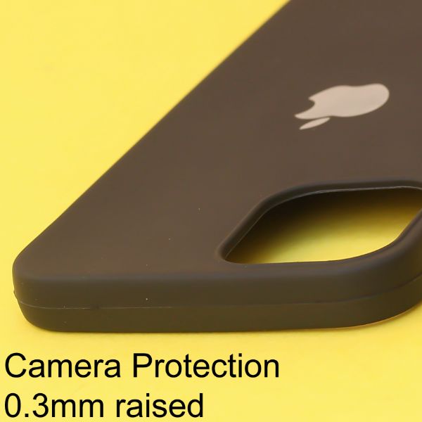 Black Silicone Case for Apple iphone 11 - The Hatke