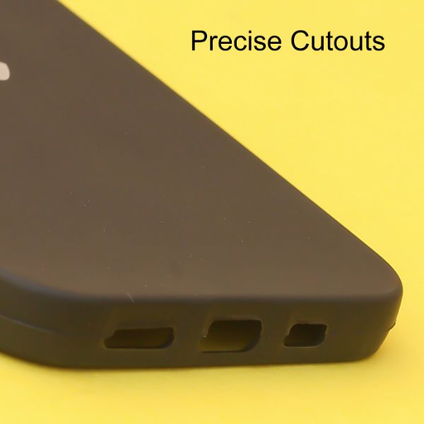 Black Silicone Case for Apple iphone 11 - The Hatke