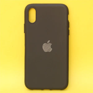 Black Silicone Case for Apple iphone Xr - The Hatke