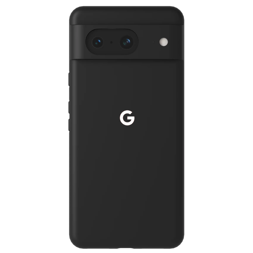 Black Silicone Case for Google Pixel 8 - The Hatke