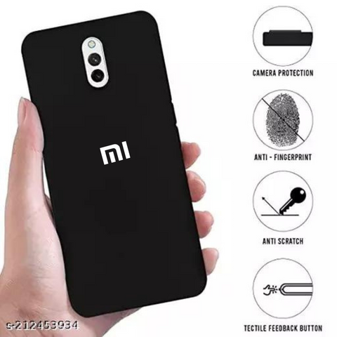Black Silicone Case for Mi 8A - The Hatke