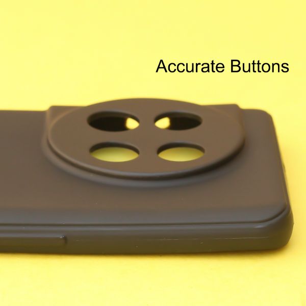 Black Silicone Case for Oneplus 11R - The Hatke