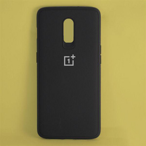 Black Silicone Case for Oneplus 6t - The Hatke