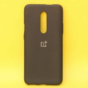 Black Silicone Case for Oneplus 7 pro - The Hatke