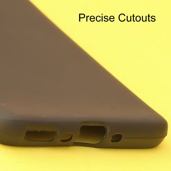 Black Silicone Case for Oneplus 7 pro - The Hatke