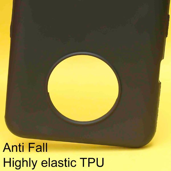 Black Silicone Case for Oneplus 7t - The Hatke