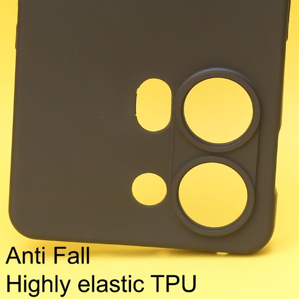 Black Silicone Case for Oneplus Nord 3 - The Hatke