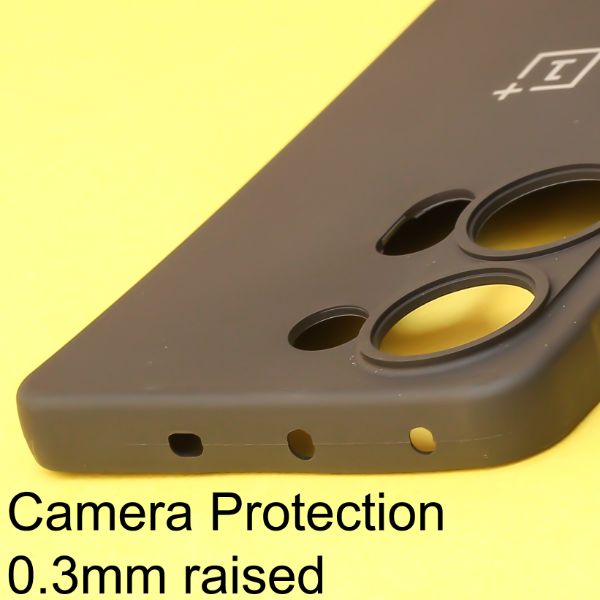Black Silicone Case for Oneplus Nord 3 - The Hatke