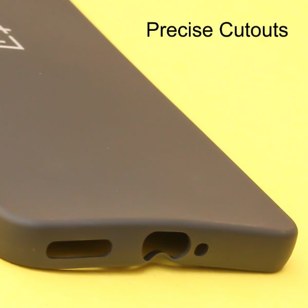 Black Silicone Case for Oneplus Nord 3 - The Hatke