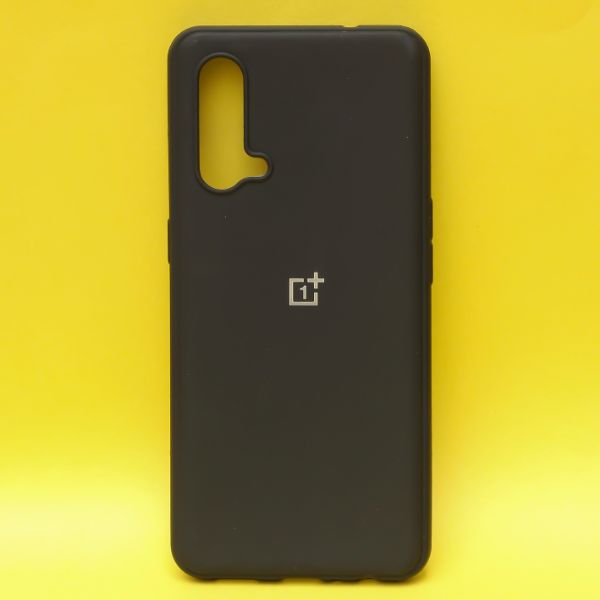 Black Silicone Case for Oneplus Nord CE - The Hatke