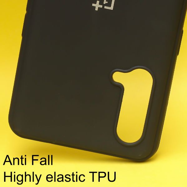 Black Silicone Case for Oneplus Nord CE - The Hatke