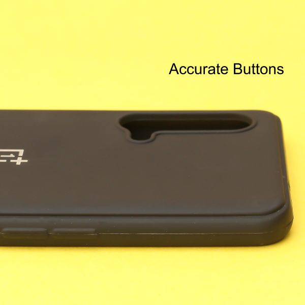 Black Silicone Case for Oneplus Nord CE - The Hatke