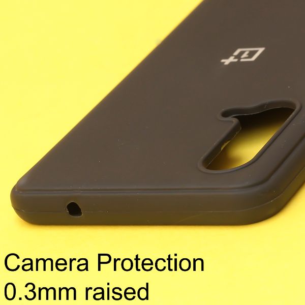 Black Silicone Case for Oneplus Nord CE - The Hatke