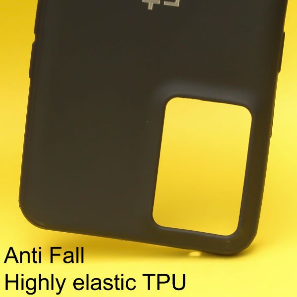 Black Silicone Case for Oneplus Nord CE 2 - The Hatke