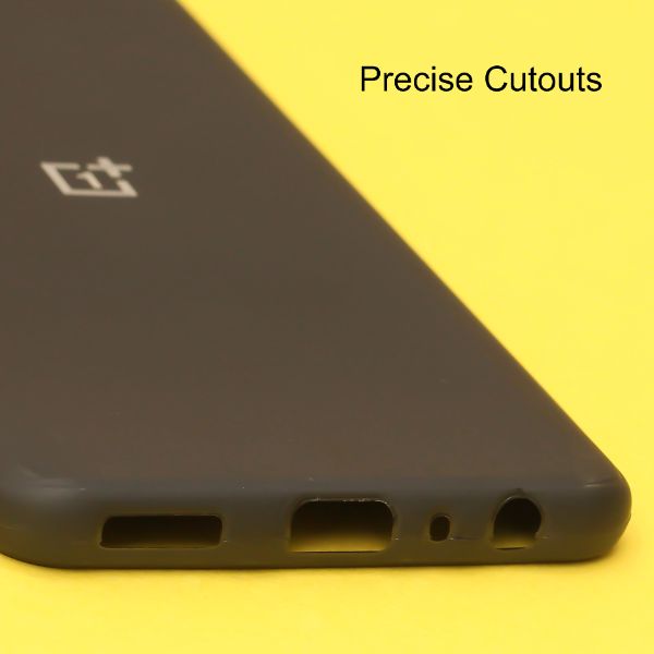 Black Silicone Case for Oneplus Nord CE 2 - The Hatke