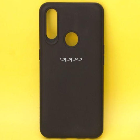 Black Silicone Case for Oppo A31 - The Hatke