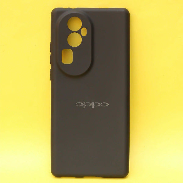 Black Silicone Case for Oppo Reno 10 Pro Plus 5g - The Hatke