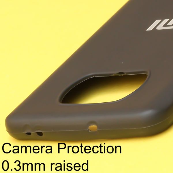 Black Silicone Case for Poco X3 - The Hatke