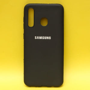 Black Silicone Case for Samsung A30 - The Hatke