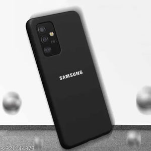 Black Silicone Case for Samsung A32 4G - The Hatke