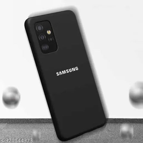 Black Silicone Case for Samsung A32 4G - The Hatke