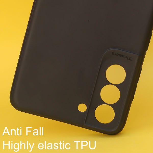 Black Silicone Case for Samsung S21 FE - The Hatke