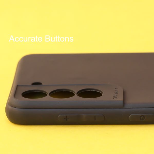 Black Silicone Case for Samsung S21 FE - The Hatke