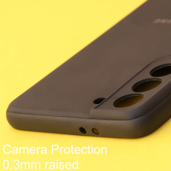 Black Silicone Case for Samsung S21 FE - The Hatke