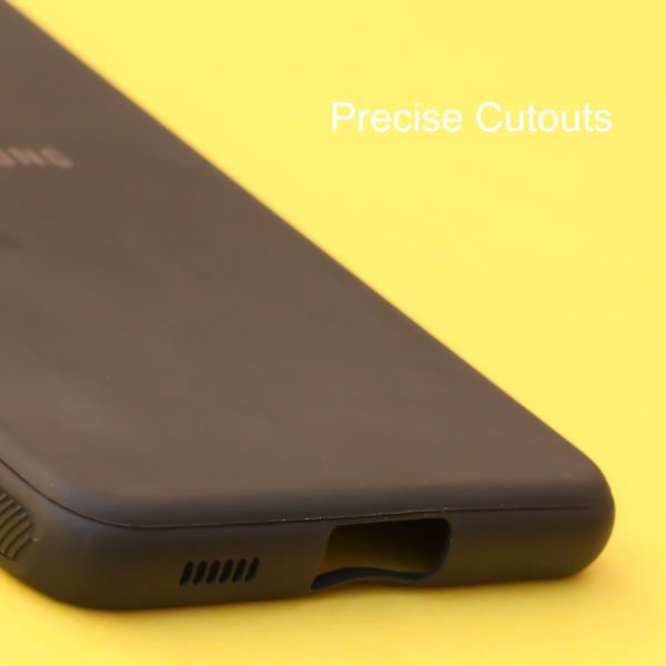 Black Silicone Case for Samsung S21 FE - The Hatke