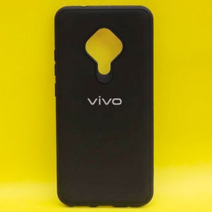 Black Silicone Case for Vivo S1 pro - The Hatke