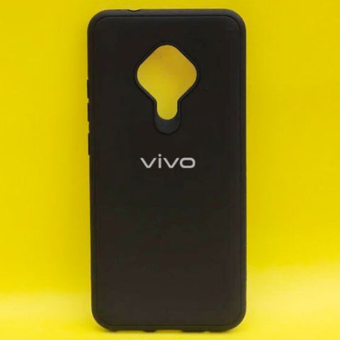 Black Silicone Case for Vivo S1 pro - The Hatke