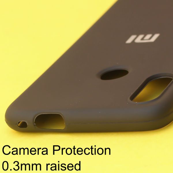Black Silicone Case for Xiaomi Redmi Note 7 pro - The Hatke