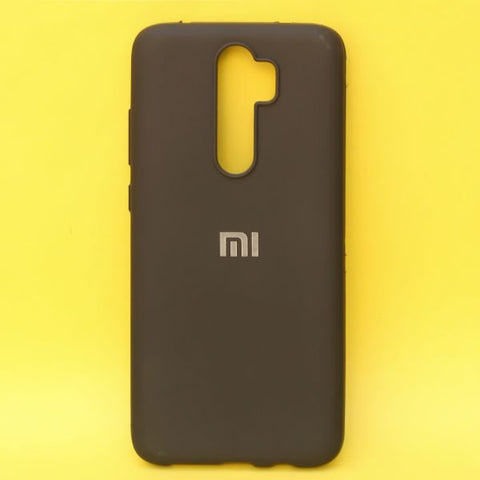 Black Silicone Case for Xiaomi Redmi Note 8 pro - The Hatke