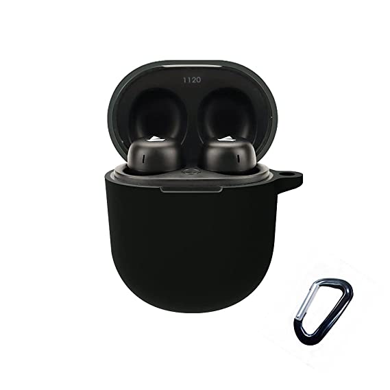 Black Silicone buds case for Boat 383 - The Hatke