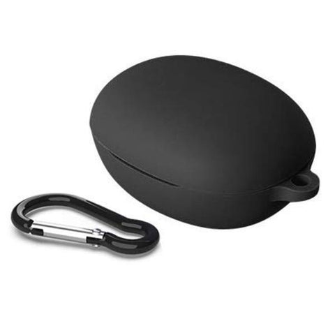 Black Silicone buds case for Realme Q - The Hatke