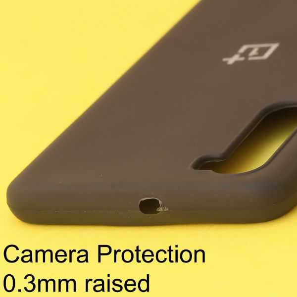 Black Silicone case for Oneplus Nord - The Hatke