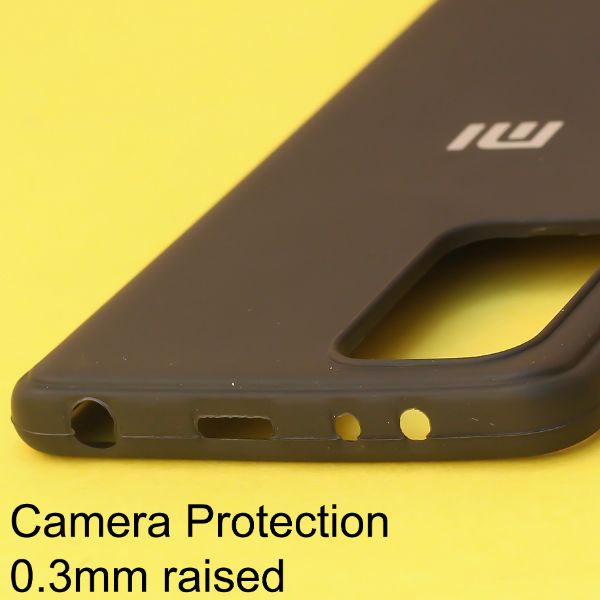 Black Silicone  case for Redmi note 10 - The Hatke