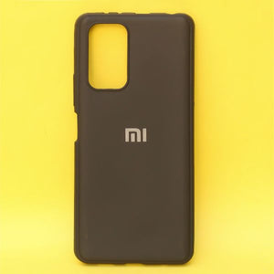 Black Silicone  case for Redmi note 10 Pro - The Hatke