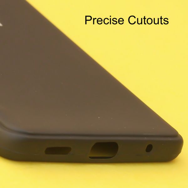 Black Silicone  case for Redmi note 10 Pro Max - The Hatke